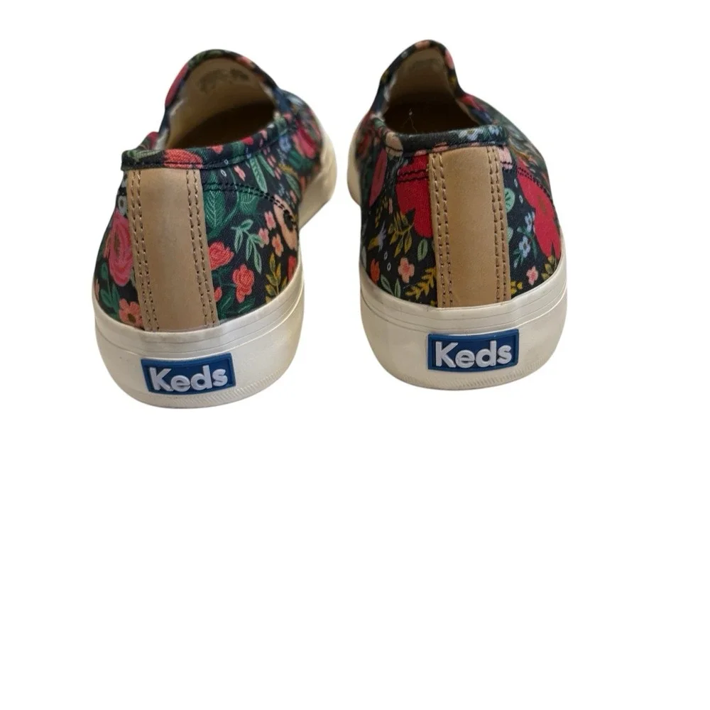 Keds Rifle Paper Co. Floral Triple Decker Slip On Sneakers Women's Size 7.5 Shoe
